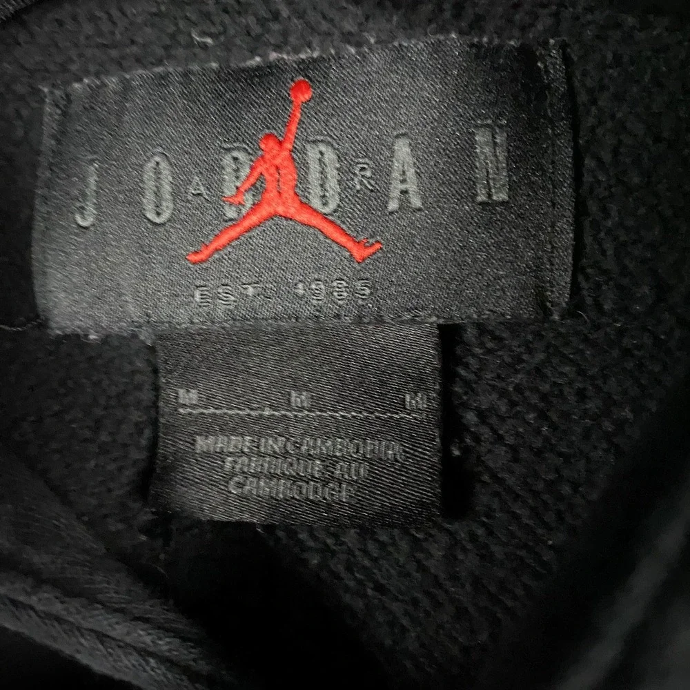 Jordan Jumpman Essentials Mens Fleece Pullover Hoodie Black DA6801-010 Size M